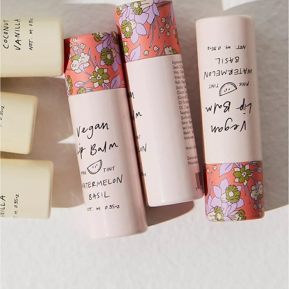 Free people watermelon basil vegan lip balm